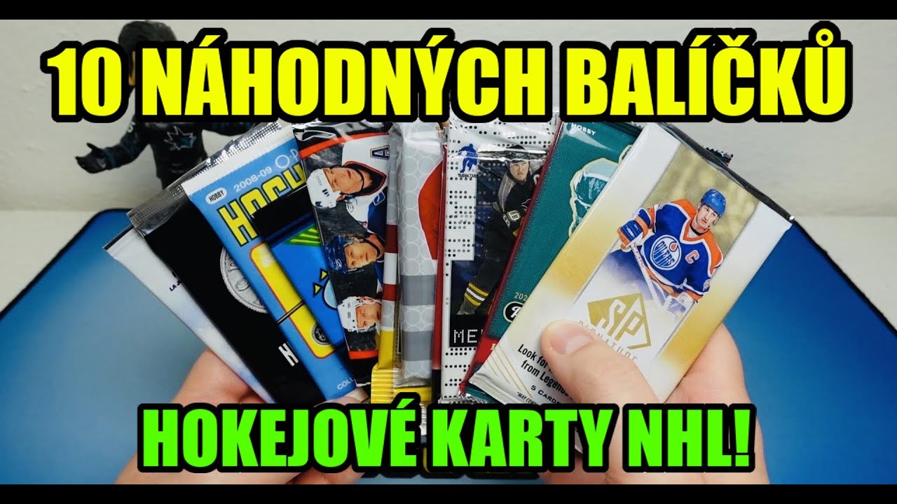 10 NÁHODNÝCH BALÍČKŮ HOKEJOVÝCH KARTIČEK! Hokejové kartičky NHL! Random pack break!