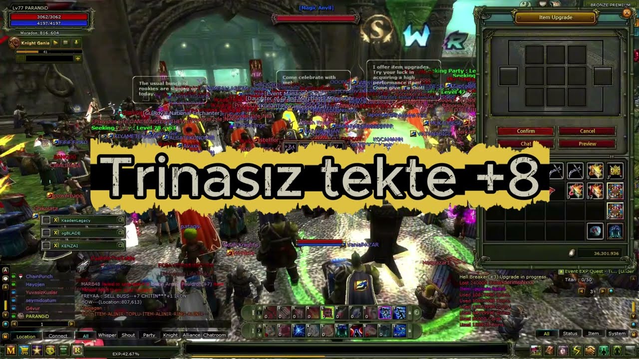 ZERO Trinasız tekte +8 anwili iyi izle #knightonline