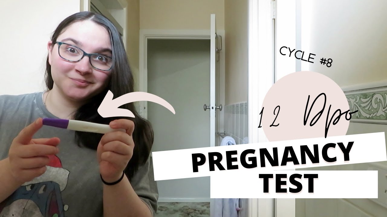 Live Pregnancy Test at 12 Dpo || That is a faint line!! || TTC Baby #3 Cycle #8