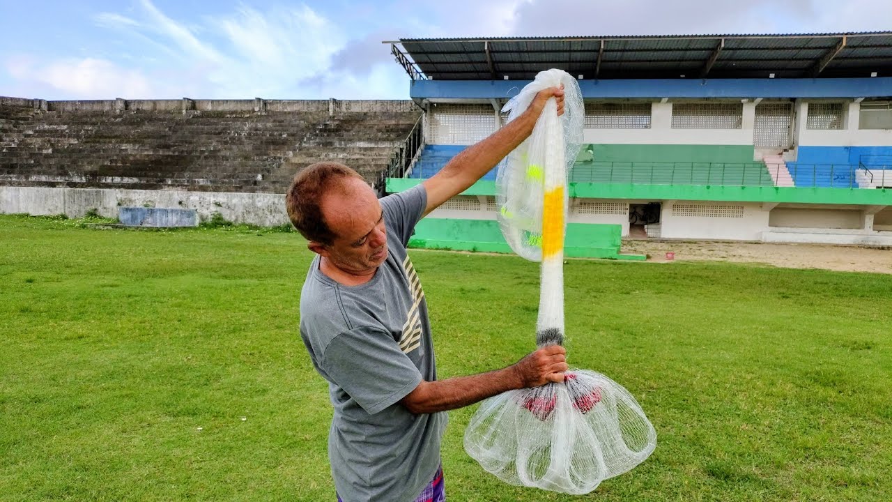 TESTANDO TARRAFA MALHA 5 É PESCANDO NA MARÉ 