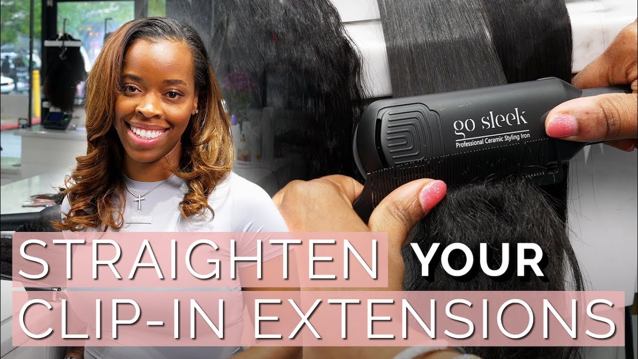 How to Straighten Your Clip-In Hair Extensions