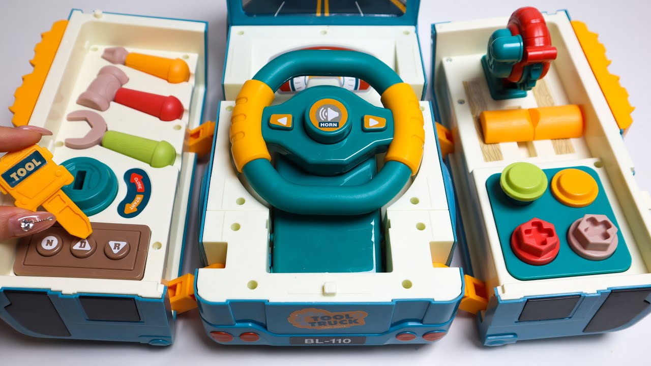 Toy asmr 💚 Truck Dashboard Fidget Board ASMR Satisfying with Unboxing | Review Toys