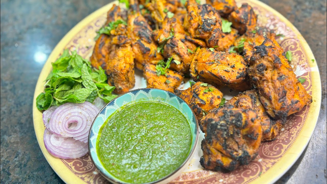 Cooker ki chicken tandoori recipe |#Iftar ki liye easy chicken tandoori | Cook With Meenaz 