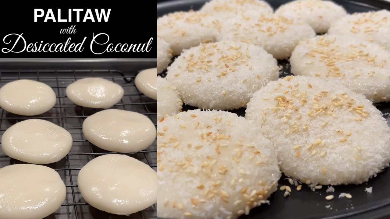Palitaw with Desiccated Coconut | Mary Cookhouse