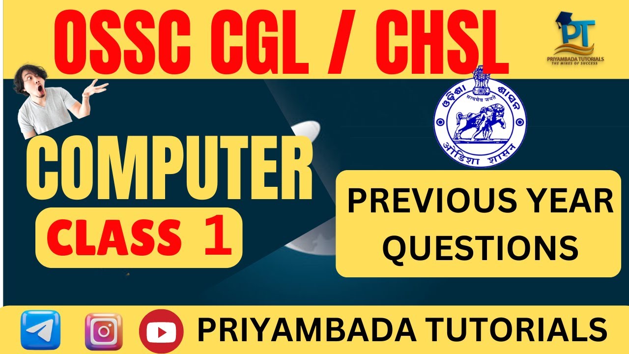OSSC CGL 2024 Free Class ||COMPUTER || OSSC CGL Mocktest || RI/ARI/ICDS MOCKTEST || #odishacgl #ri