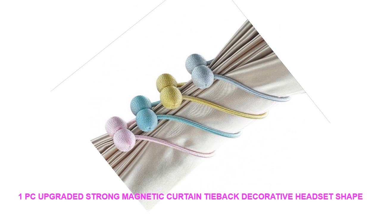 1 PC Upgraded Strong Magnetic Curtain Tieback Decorative Headset Shape