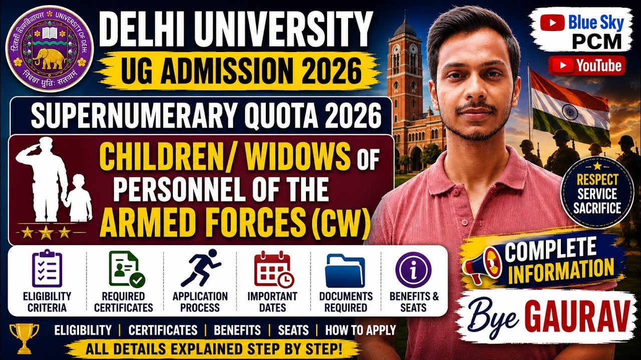 How To Take Admission in DU Through CW Quota 🔥 | Delhi University CSAS UG Army Quota Doc. Format