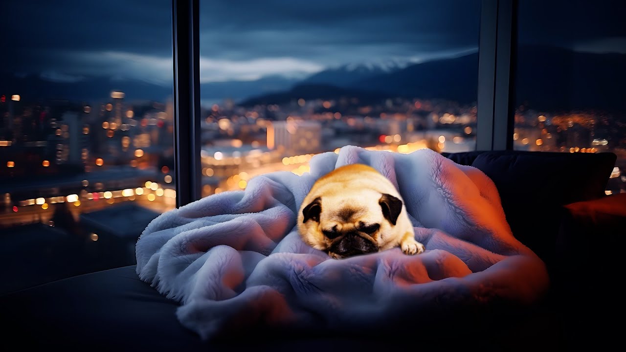 Relax in a Skyscraper with Pearl the Peaceful Pug! 🌃🐶✨