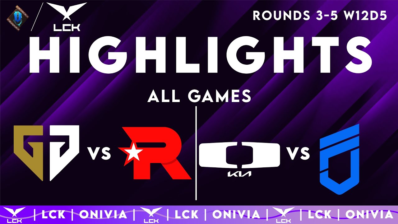 LCK Highlights ALL GAMES Week 12 Day 5 | LCK 2025 Rounds 3-5 by Onivia