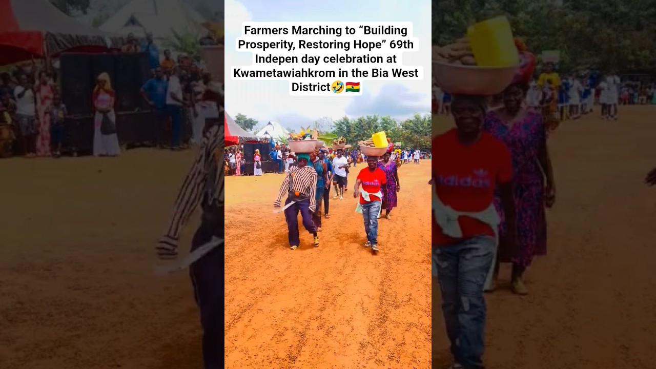 Farmers Marching to “Building Prosperity, Restoring Hope🤣🇬🇭#ghana #trending #news