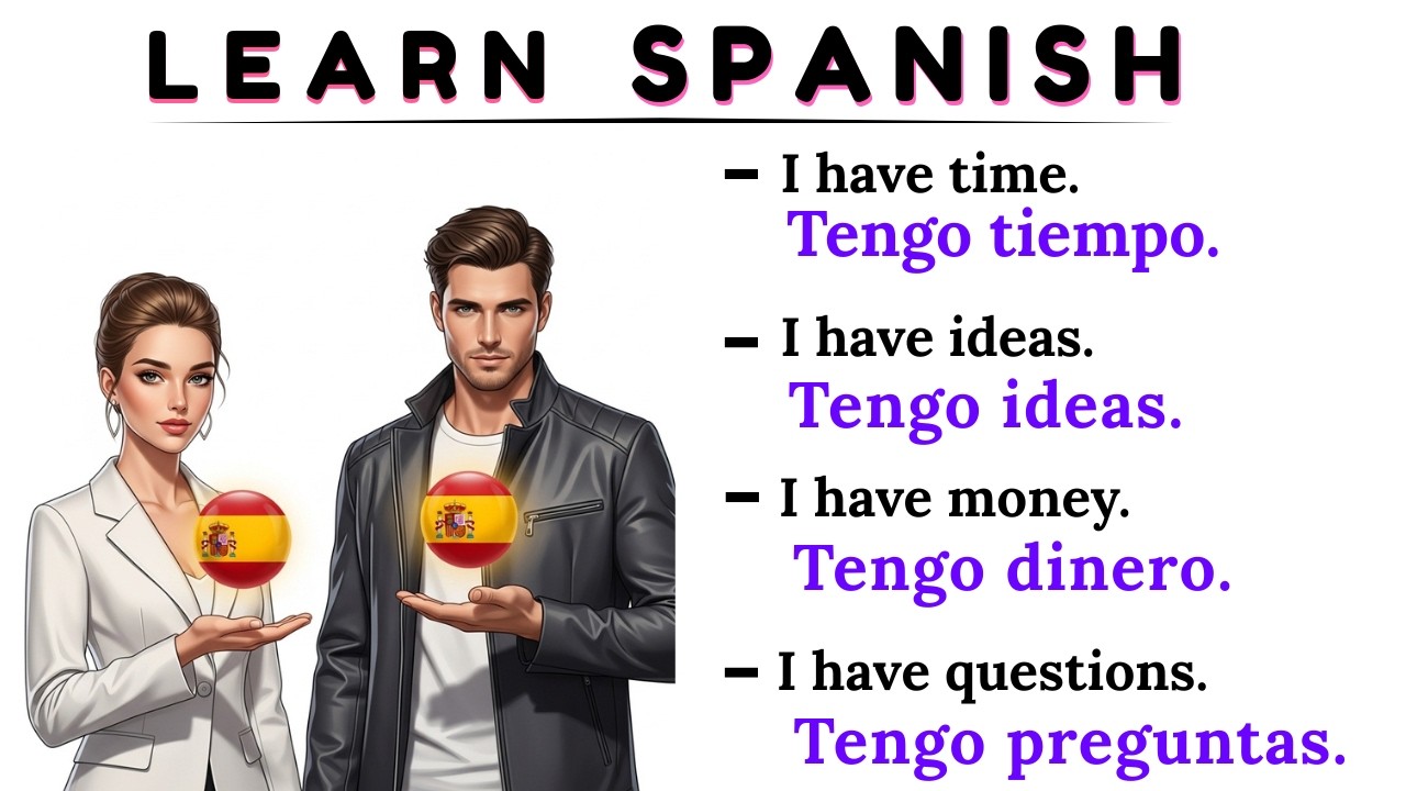 Basic Spanish Phrases for Daily Conversations | Learn Spanish | Easy Spanish | Aprender spañol
