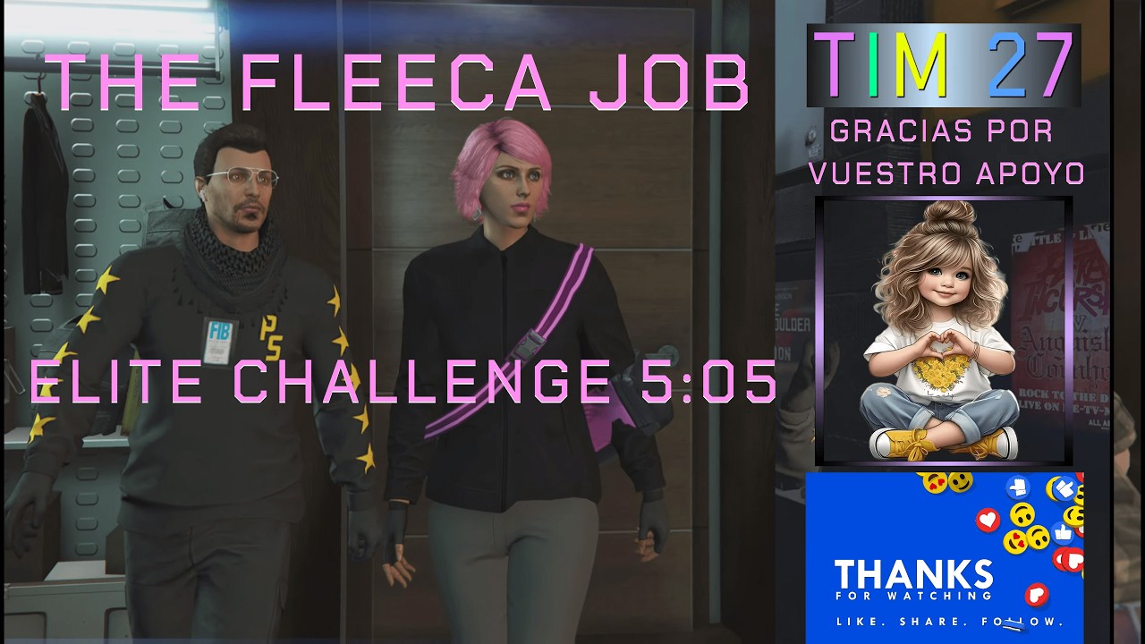 GTA Online The Fleeca Job Elite Challenge 5m05s
