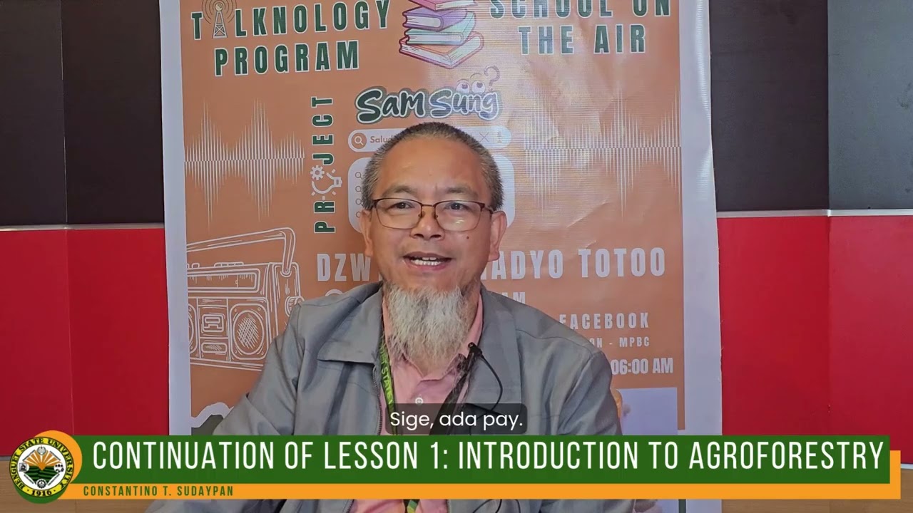 Lesson 1: SOA in Agroforestry (Continuation)