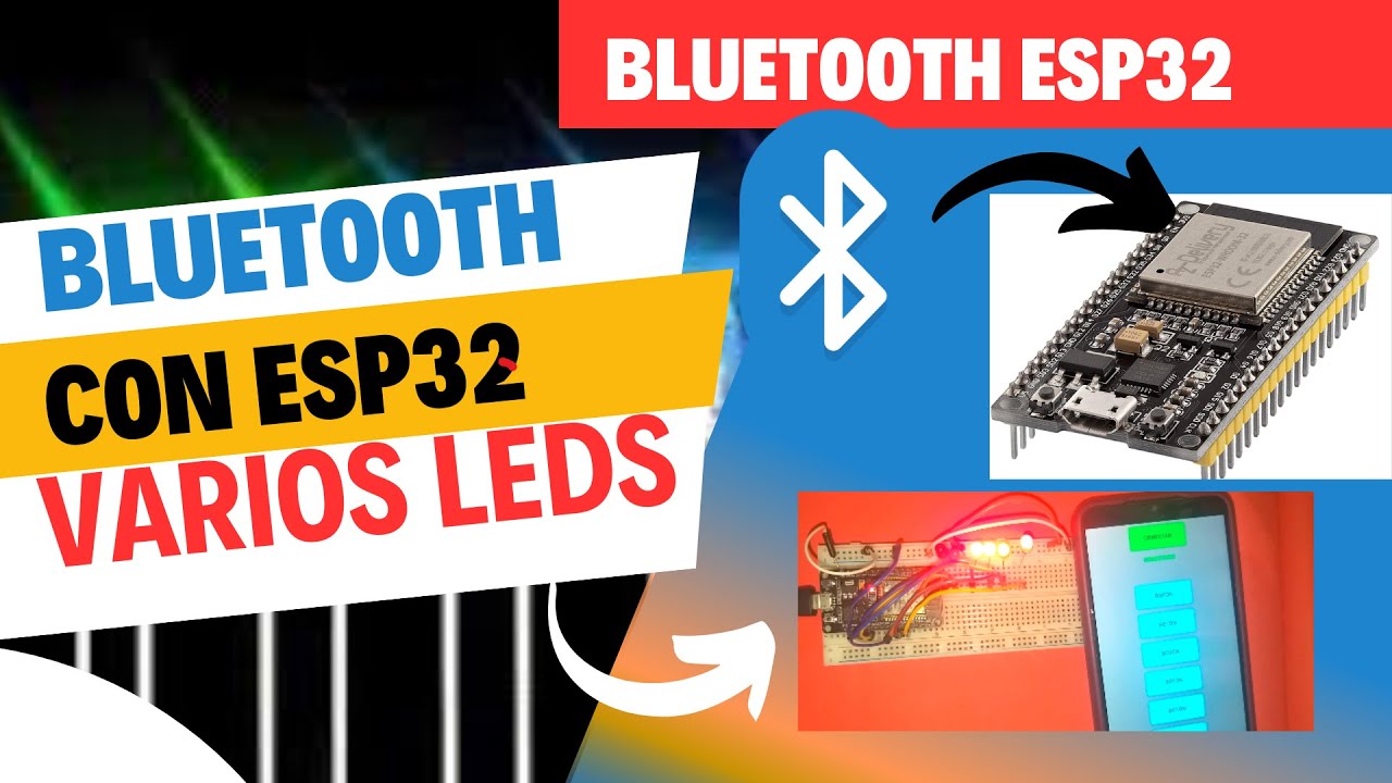 Cómo controlar varios Leds con App Inventor por Bluetooth y un Esp32 Paso a Paso
