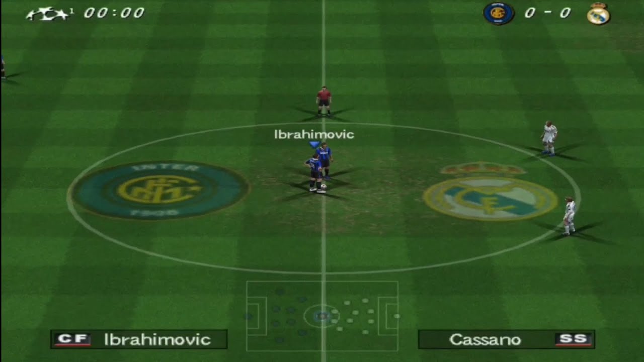 Pro Evolution Soccer 6 PS2 Inter vs Real Madrid 