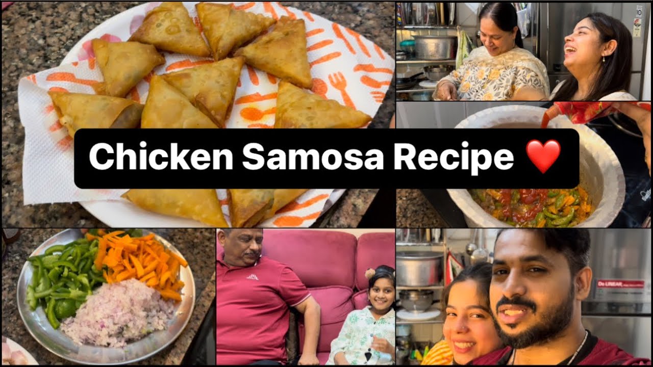 Chicken Samosa Recipe with Misba & Mumma🫶🏻| Fun Cooking Vlogs | Misba and Mumma❤️