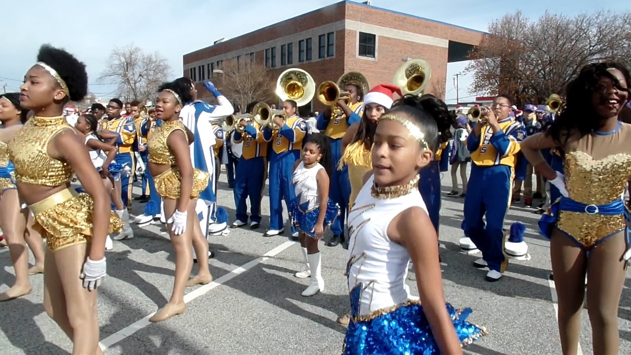 High Point  Central vs Winston Salem Carver High at Greensboro Christmas Parade Dec 3rd 2016