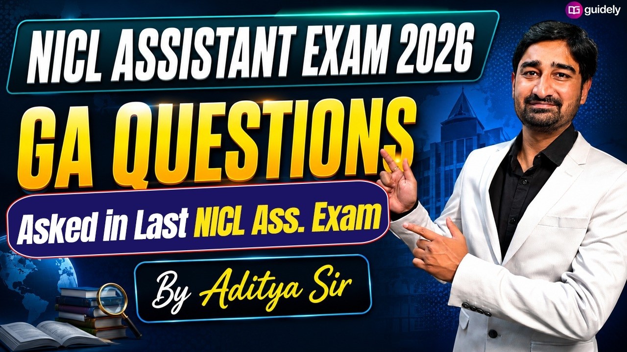 NICL Assistant Exam 2026 | GA Questions Asked in Last NICL Assistant Exam By Aditya Sir