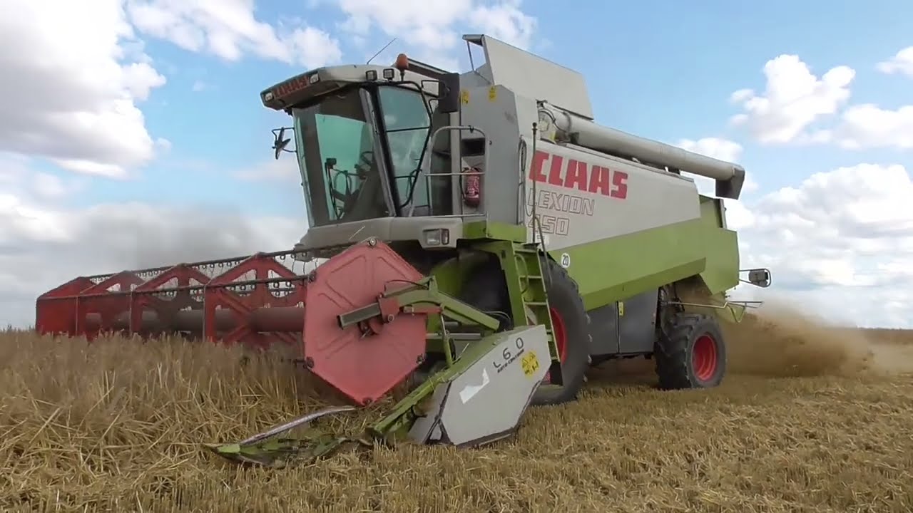 CLAAS LEXION 450 CASE Jęczmień ozimy.