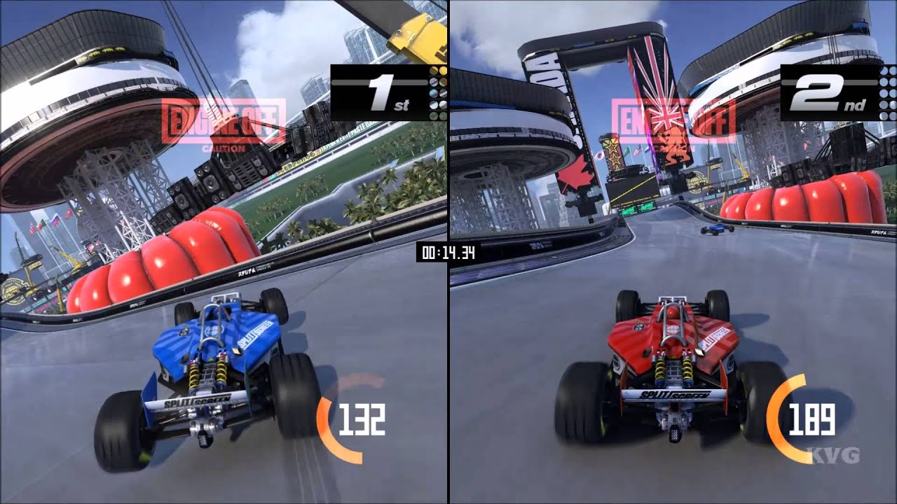 TrackMania Turbo - Splitscreen Gameplay (PC HD) [1080p60FPS]