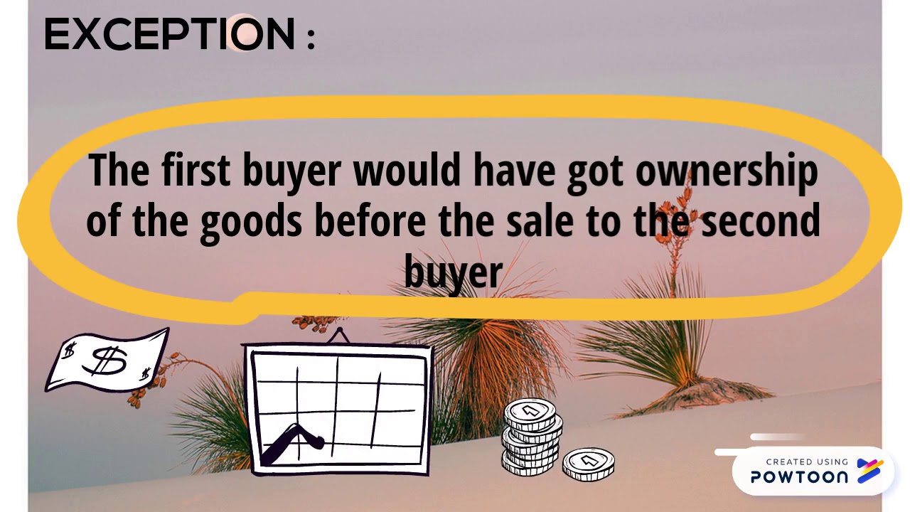 Sale by a seller in Possession after Sale