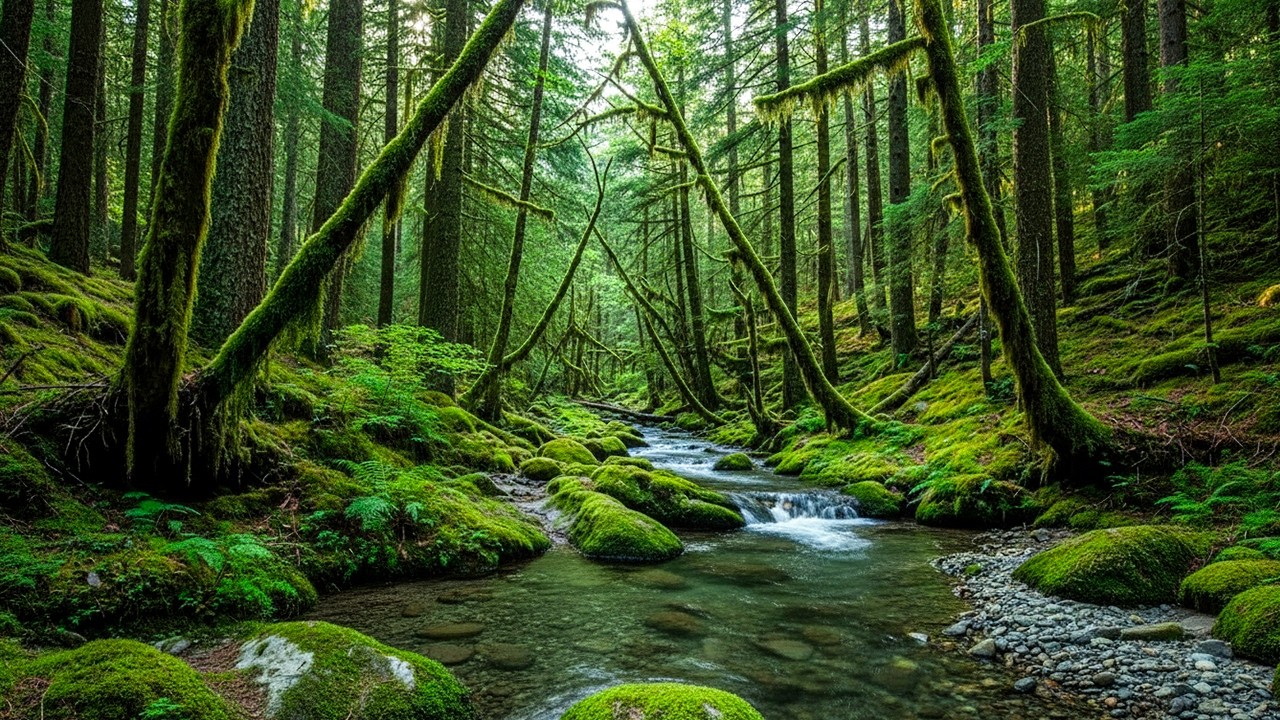 Relaxing Forest Sounds, Nature Relaxation, Birds Chirping and Babbling Brook, ASMR