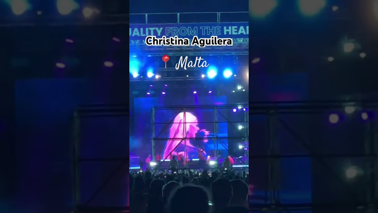 Christina Aguilera Candyman in Malta for EuroPride 2023 #malta