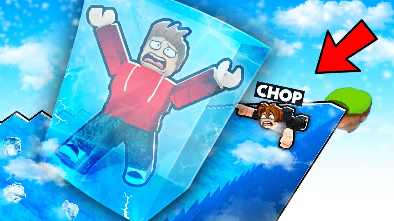 ROBLOX CHOP CLIMBED 2000 STAIRS WHILE FROZEN CHALLENGE