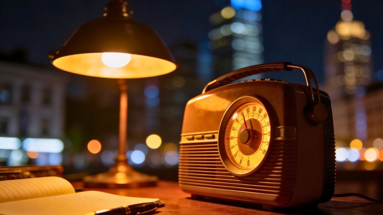 8 Hours of Vintage Jazz Radio ☕ 1930s–1940s Swing & Cozy Night Ambience