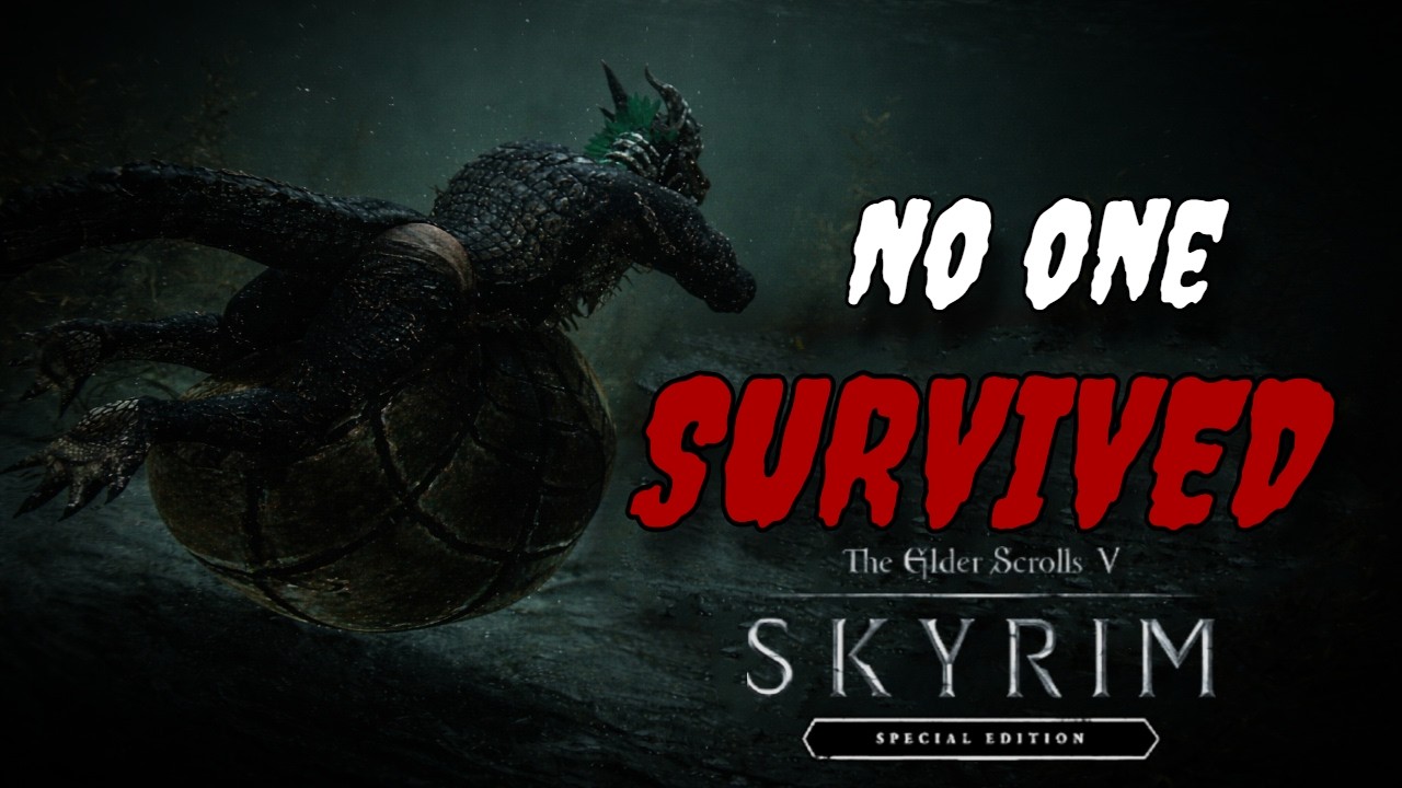 Skyrim Vore Alligator Has Fun At The Docks.