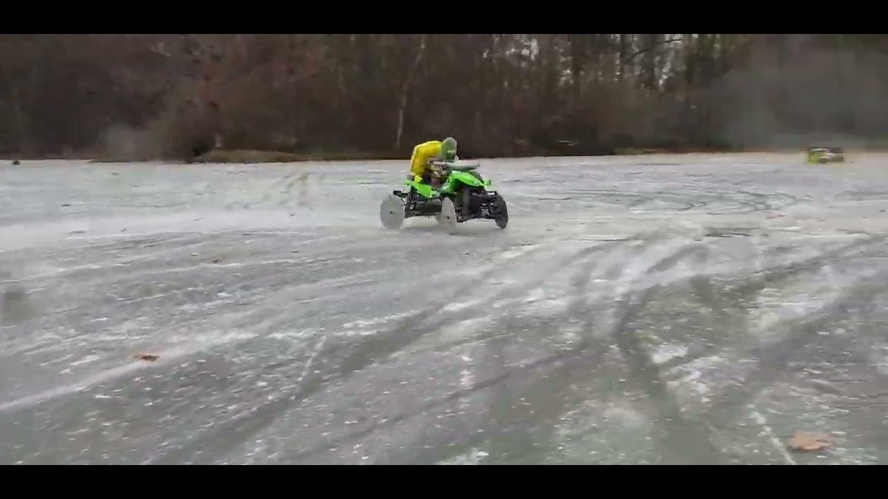 @remborc X-maxx drifting on ice..!!