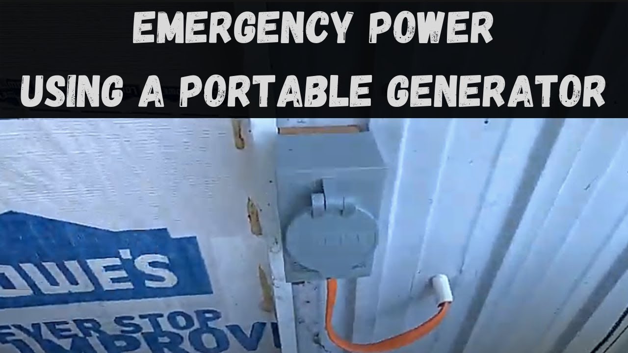 EMERGENCY POWER || How I Power My Shop Using A Portable Generator