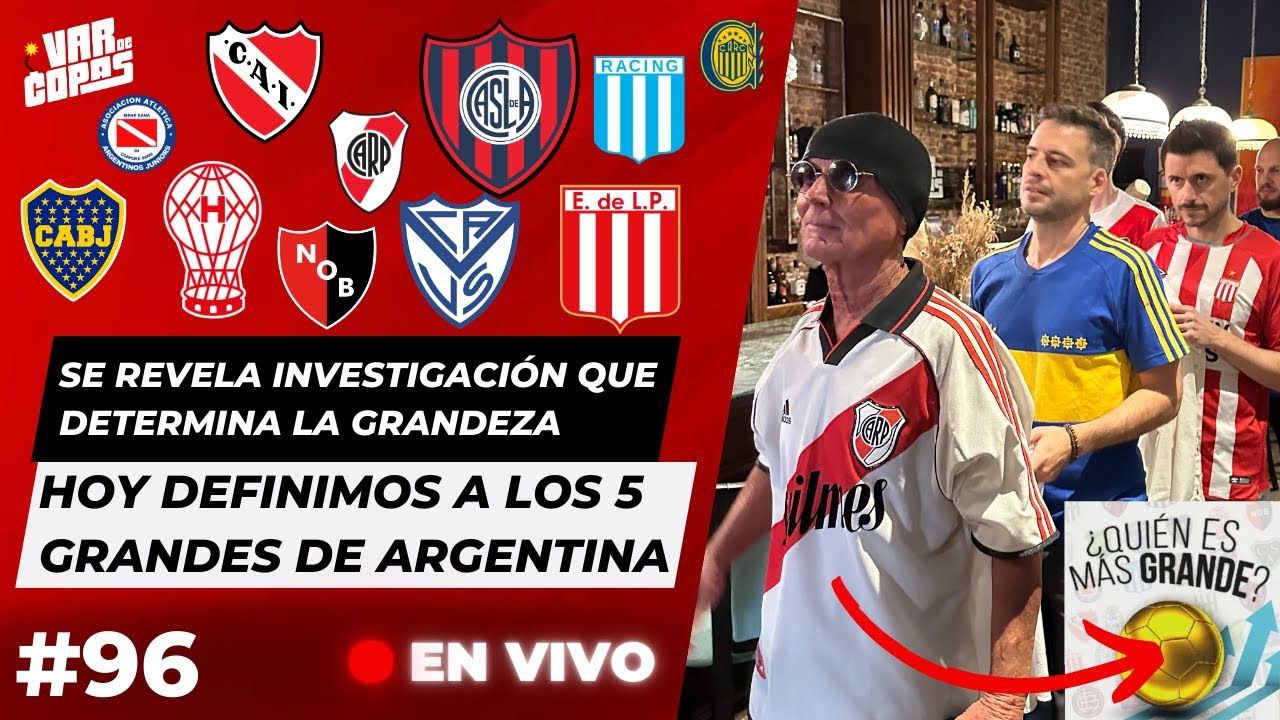 Viene un HISTORIADOR y DEFINIMOS el ORDEN de los 5 GRANDES
