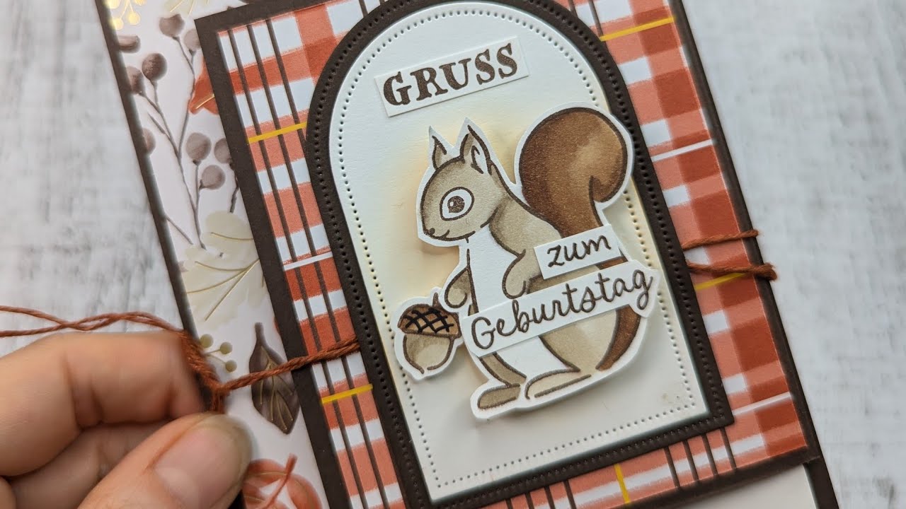 Stampin´ Up! Kreative Auszeit | Fun Fold mit süßes Eichhörnchen 🐿️