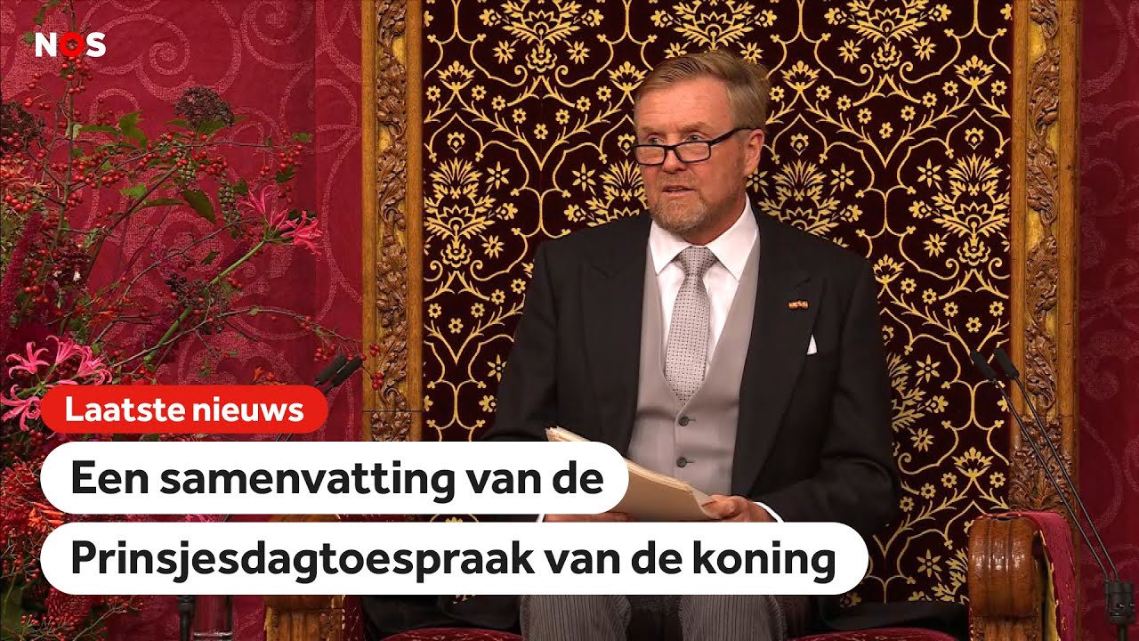 Koning in Troonrede over polarisatie, de economie en Gaza