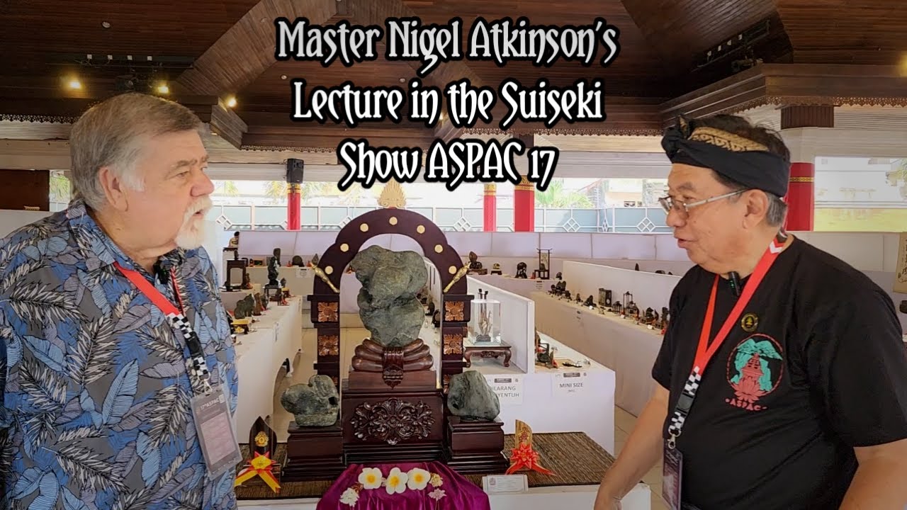 Lecture from Master Nigel Atkinson during Suiseki Exhibition ASPAC 17, Bali