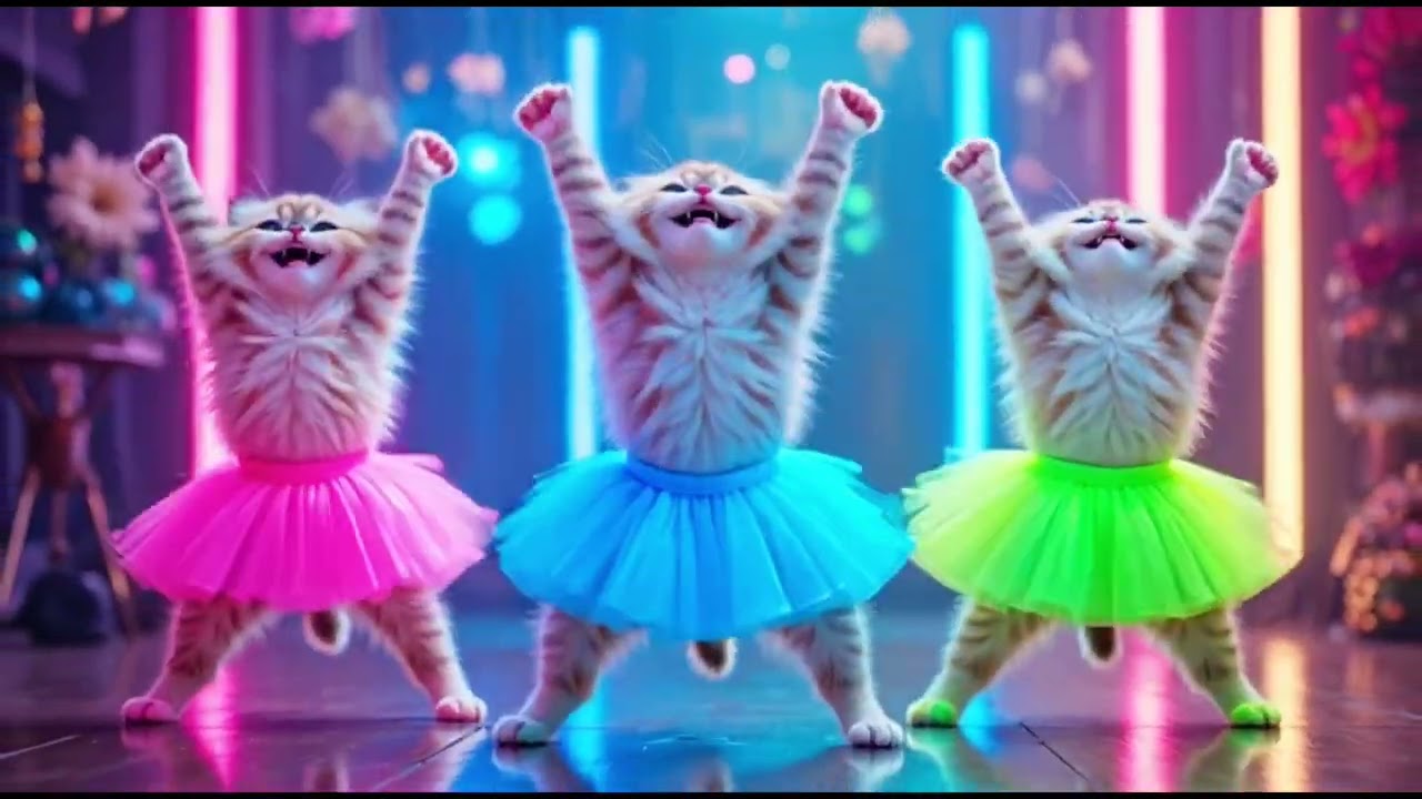 बिल्ली डांस | Cutest Cat 🐱💃 Non-Stop Cute & Funny Cat Dance Party 😂