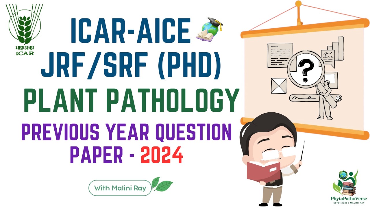 ICAR AICE JRF/SRF (PHD) | Экзаменационные вопросы прошлых лет - 2024 | Фитопатология | Малини Рэй