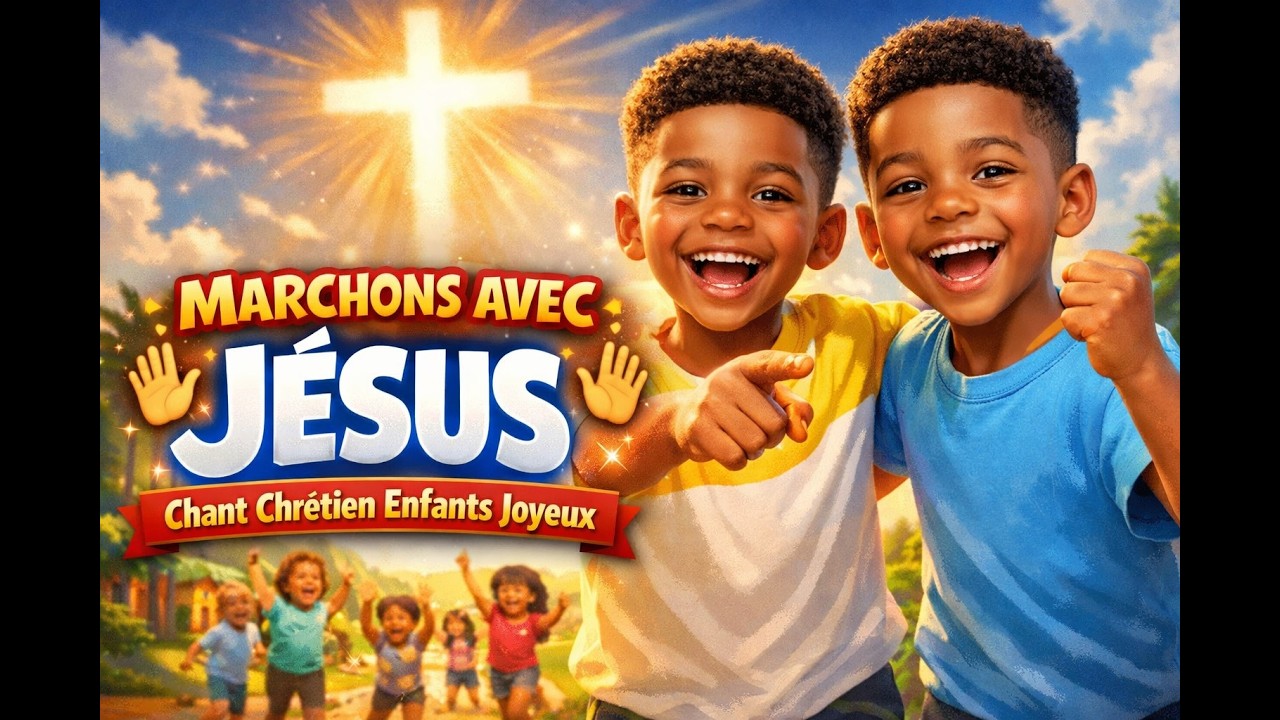 🌟 Marchons avec Jésus – Chant Chrétien Éducatif Enfants | Musique Chrétienne Joyeuse & Inspirante 🙌