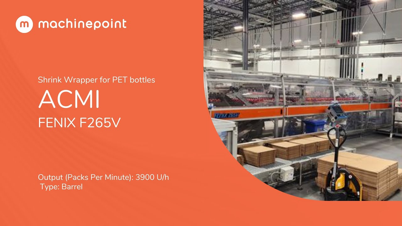 ACMI FENIX F265V Shrink Wrapper for PET bottles | ACMI Machines