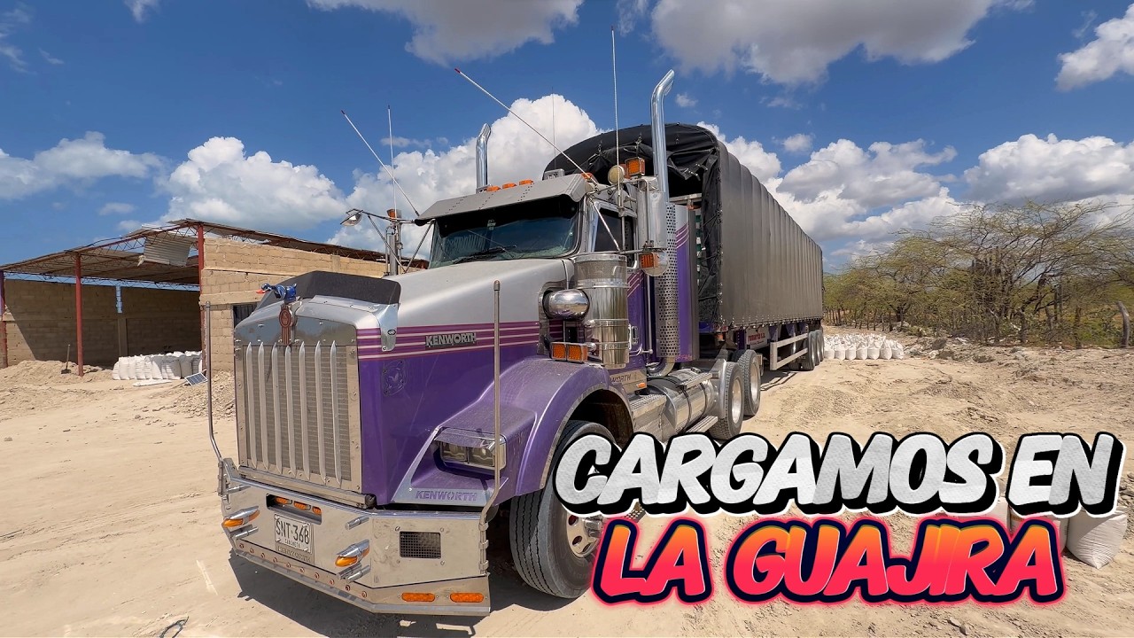 ASÍ ES COMO SE CARGAN TONELADAS DE YESO EN LA GUAJIRA 🔥