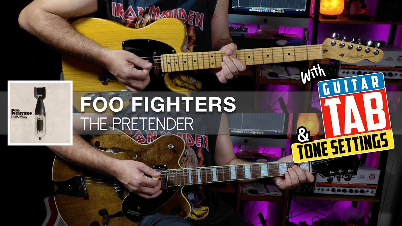 THE PRETENDER - Foo Fighters Guitar TAB + Cover | Tabs On Screen | Tone Settings