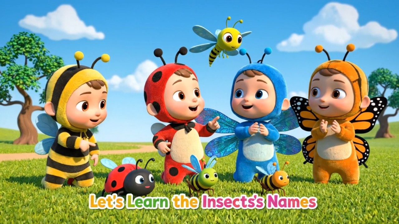 Insects for Toddlers | Learn Insect Names in English | Insect Names for Kids 🐜🦋