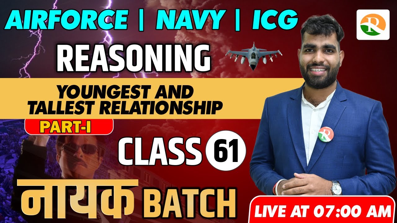 Youngest and Tallest Relationship -1 for Airforce | AIRFORCE Reasoning 2023 | Airforce Reasoning