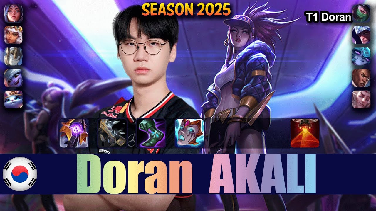 T1 Doran AKALI vs IRELIA Top - Patch 25.18 KR Ranked | lolrec