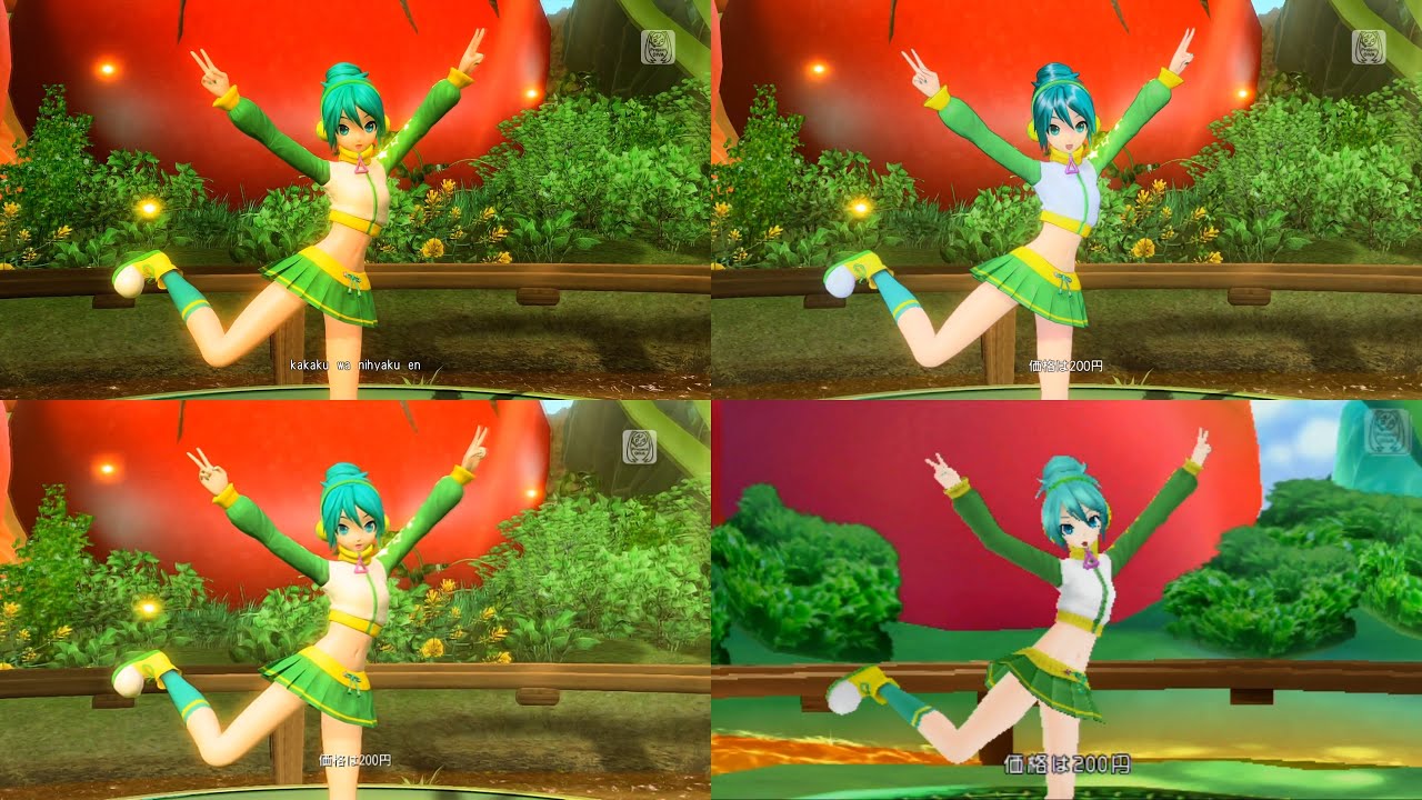 Po Pi Po - Hatsune Miku: Project DIVA PV Comparison [2nd, Dreamy Theater 2nd, Future Tone, MegaMix]