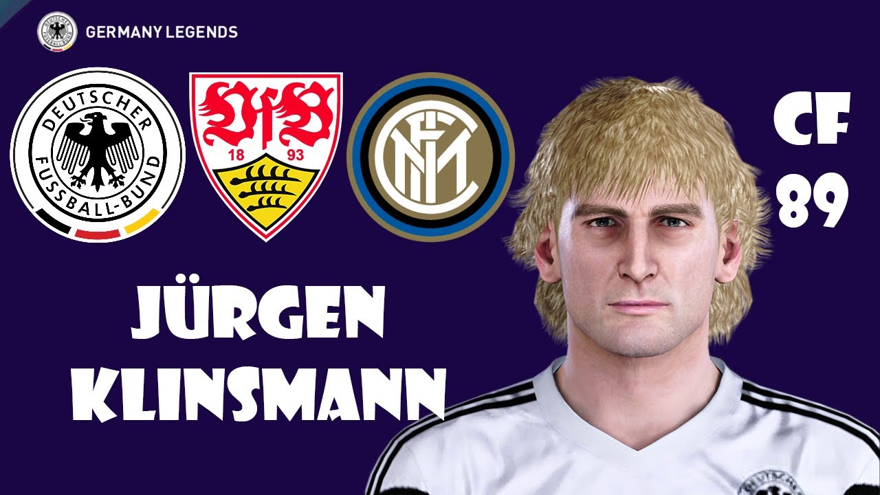 Jürgen Klinsmann eFootball PES Face Build Stats