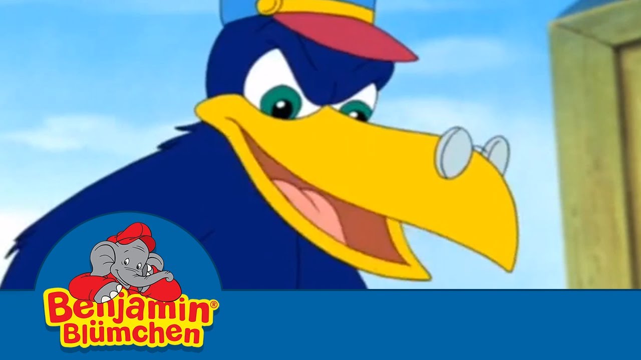Benjamin Blümchen als Lokomotivführer