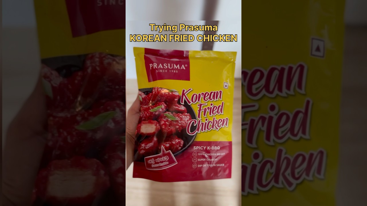 trying frozen fried chicken #ashortaday #korean #prasuma #friedchicken