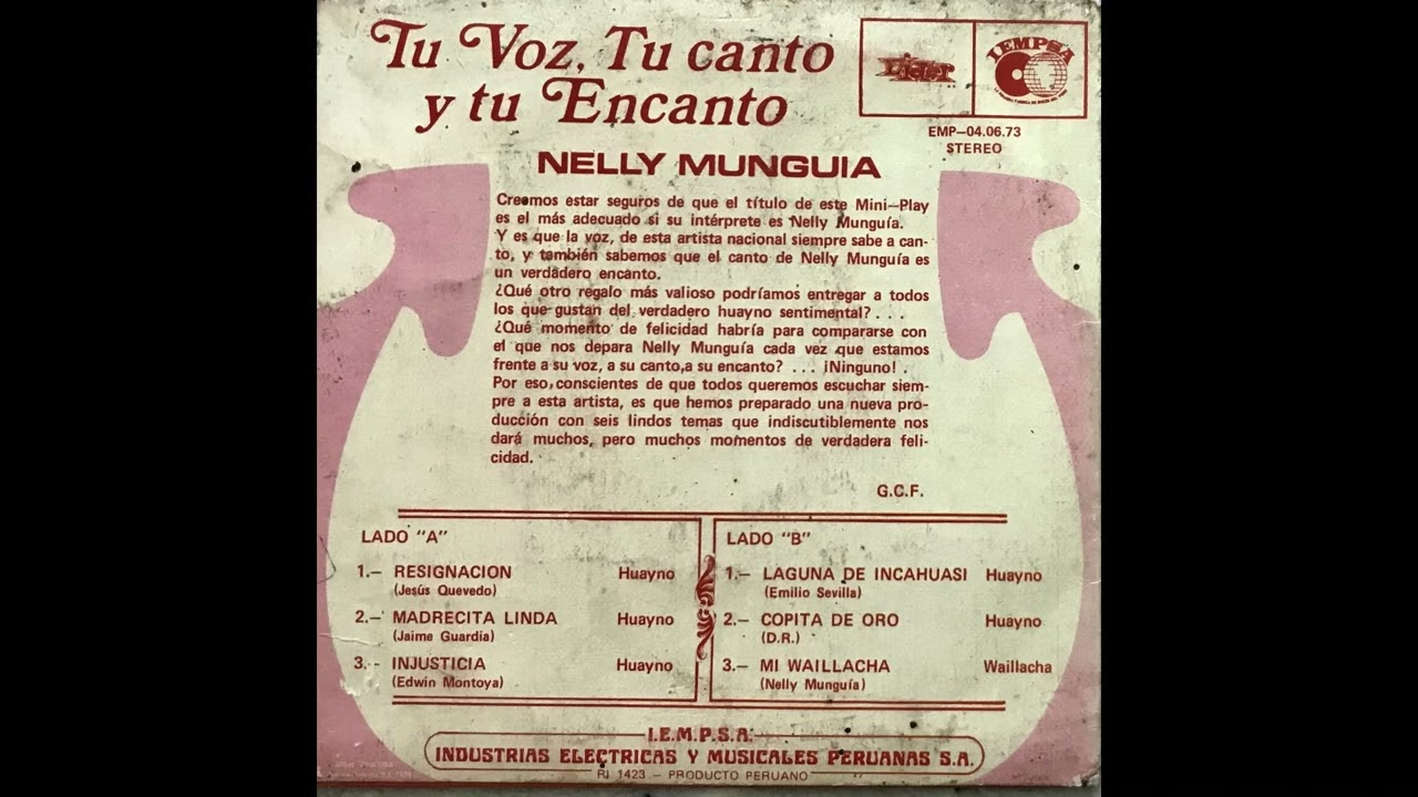 Nelly Munguia, Tu voz Tu canto y Tu encanto